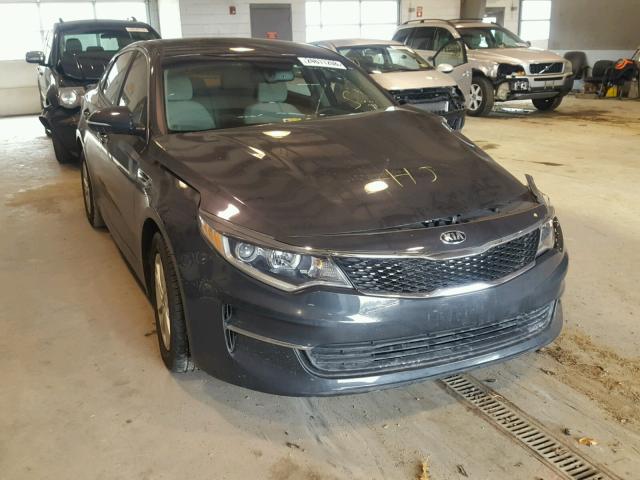 5XXGT4L35GG024371 - 2016 KIA OPTIMA LX GRAY photo 1