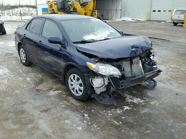 2T1BU4EE7DC025840 - 2013 TOYOTA COROLLA BA BLUE photo 1