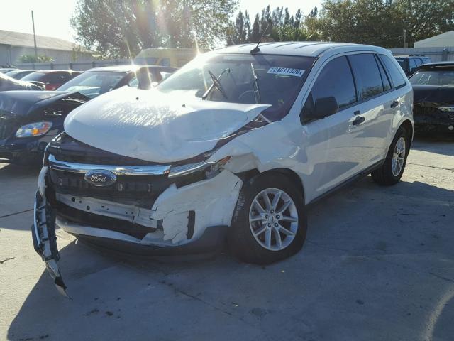 2FMDK3GC6DBB35285 - 2013 FORD EDGE SE WHITE photo 2