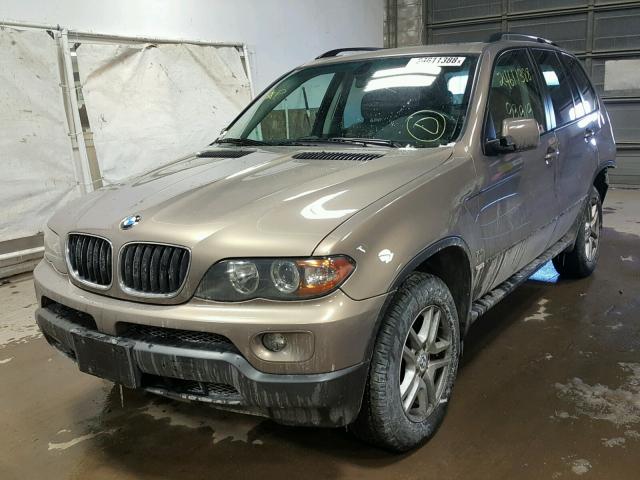 5UXFA13524LU25257 - 2004 BMW X5 3.0I BEIGE photo 2