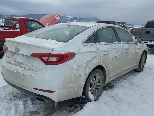 5NPE24AF5HH476639 - 2017 HYUNDAI SONATA SE WHITE photo 4