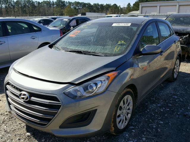 KMHD35LH5GU325250 - 2016 HYUNDAI ELANTRA GT GRAY photo 2