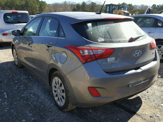 KMHD35LH5GU325250 - 2016 HYUNDAI ELANTRA GT GRAY photo 3