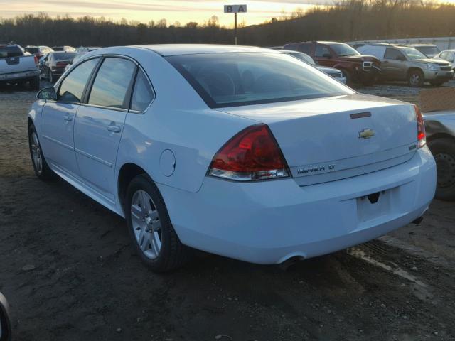 2G1WG5E30D1162395 - 2013 CHEVROLET IMPALA LT WHITE photo 3