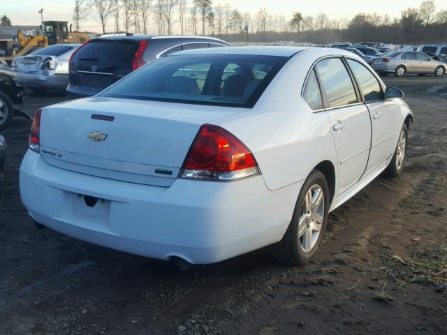 2G1WG5E30D1162395 - 2013 CHEVROLET IMPALA LT WHITE photo 4