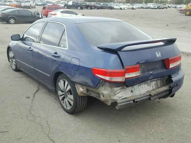 JHMCM55603C064911 - 2003 HONDA ACCORD EX BLUE photo 3