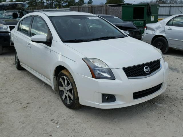 3N1AB6AP3CL744473 - 2012 NISSAN SENTRA 2.0 WHITE photo 1