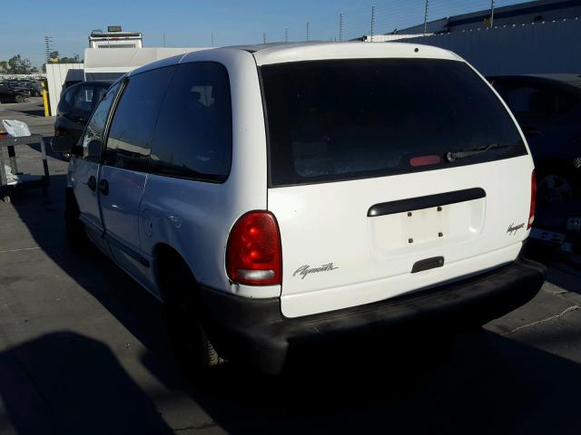 2P4FP25B0XR170396 - 1999 PLYMOUTH VOYAGER WHITE photo 3