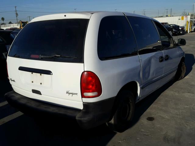 2P4FP25B0XR170396 - 1999 PLYMOUTH VOYAGER WHITE photo 4