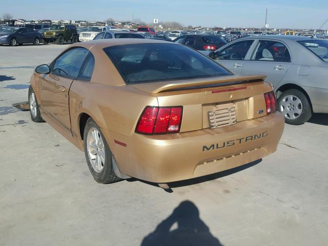 1FAFP4042YF191001 - 2000 FORD MUSTANG GOLD photo 3