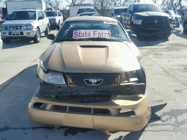 1FAFP4042YF191001 - 2000 FORD MUSTANG GOLD photo 9