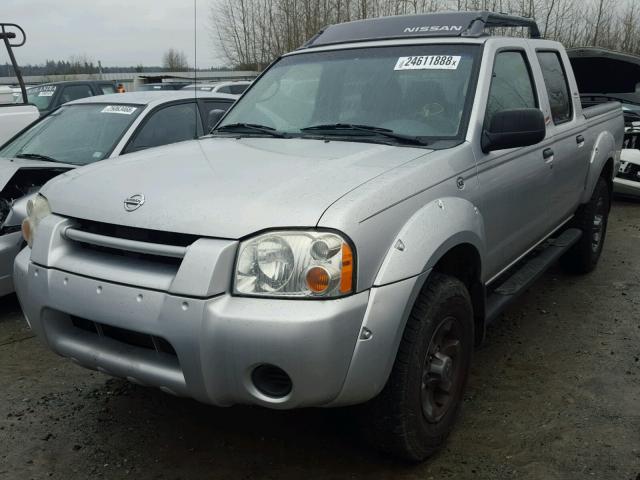 1N6ED27T54C456244 - 2004 NISSAN FRONTIER C SILVER photo 2