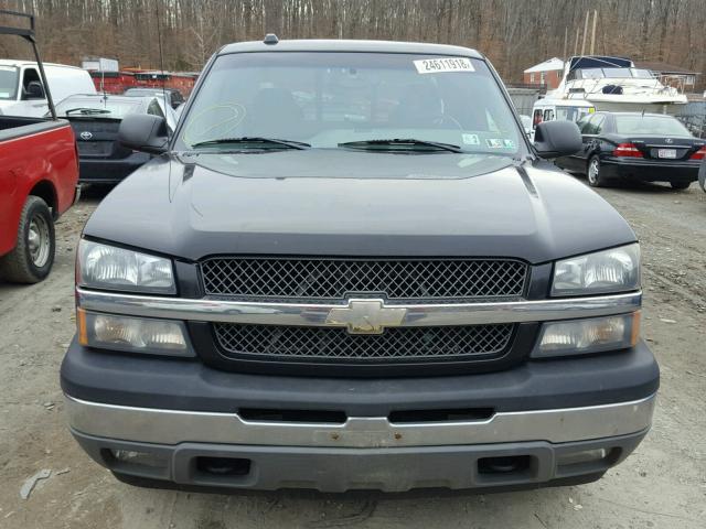 1GCEK19T85E199974 - 2005 CHEVROLET SILVERADO BLACK photo 9