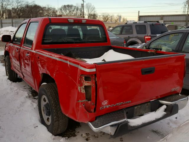 1GTH6MFEXB8100638 - 2011 GMC CANYON SLE RED photo 3