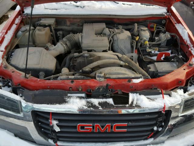 1GTH6MFEXB8100638 - 2011 GMC CANYON SLE RED photo 7