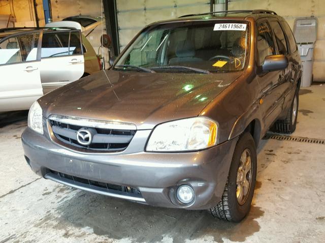 4F2CZ94194KM31988 - 2004 MAZDA TRIBUTE LX GRAY photo 2