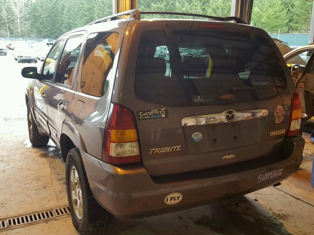 4F2CZ94194KM31988 - 2004 MAZDA TRIBUTE LX GRAY photo 3