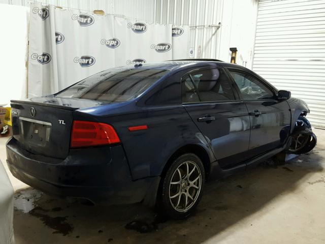 19UUA66264A066208 - 2004 ACURA TL BLUE photo 4