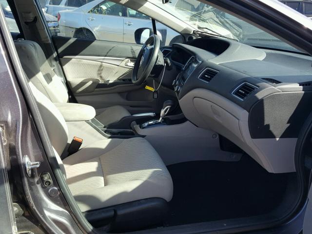 19XFB2F80FE244812 - 2015 HONDA CIVIC EX გრაფიტი ფოტო 5