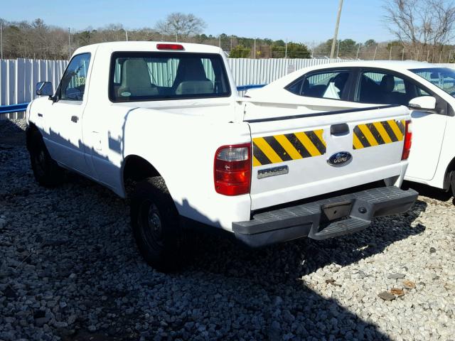 1FTYR10D25PA64721 - 2005 FORD RANGER WHITE photo 3