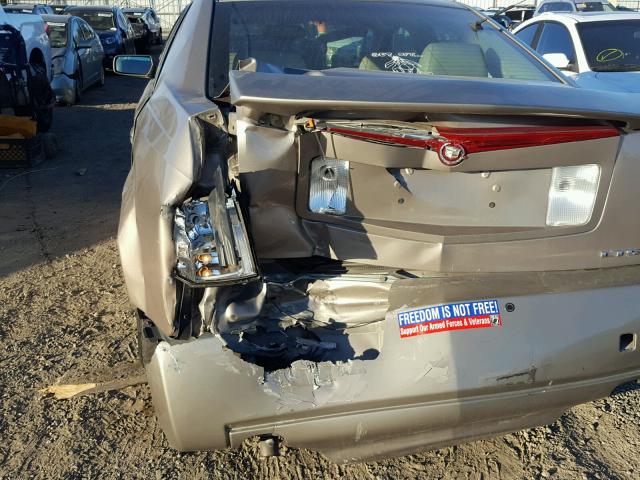 1G6DM577740146300 - 2004 CADILLAC CTS GOLD photo 9