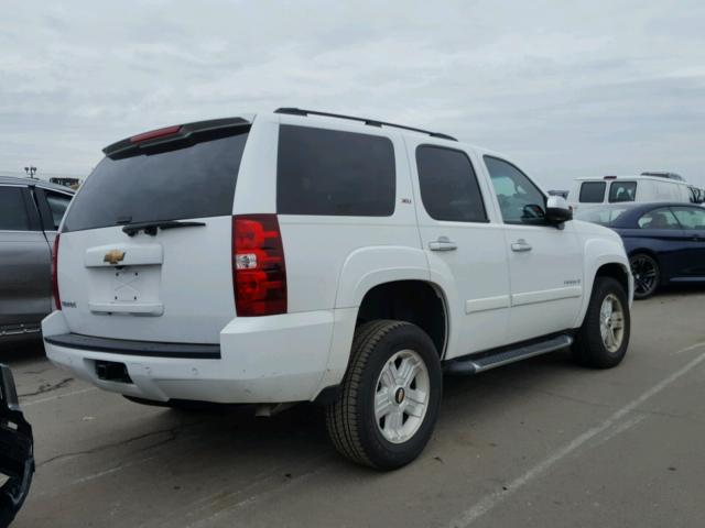 1GNFC13J67R362925 - 2007 CHEVROLET TAHOE C150 WHITE photo 4