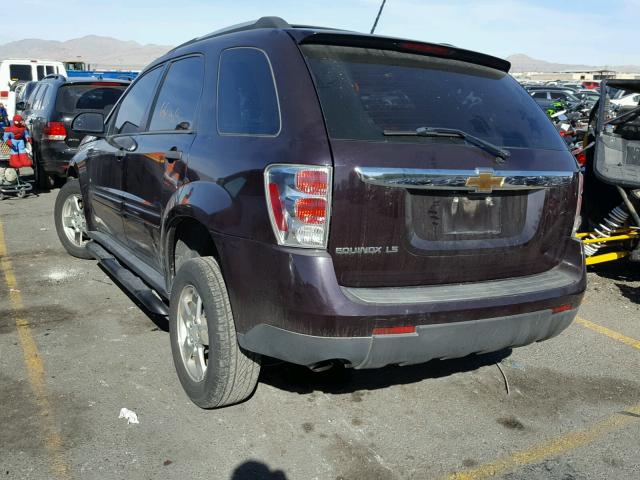 2CNDL13FX76058158 - 2007 CHEVROLET EQUINOX LS PURPLE photo 3