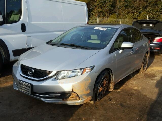 19XFB2F82EE021749 - 2014 HONDA CIVIC EX 银色 照片 2