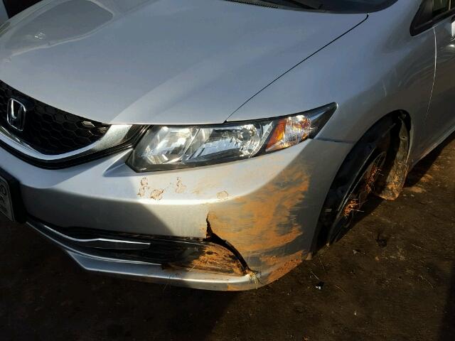 19XFB2F82EE021749 - 2014 HONDA CIVIC EX 银色 照片 9
