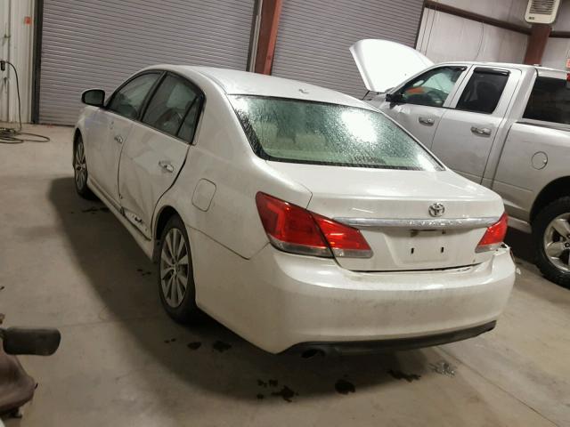 4T1BK3DB0BU384417 - 2011 TOYOTA AVALON BAS WHITE photo 3