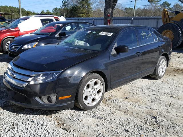 3FAHP0HA9BR241883 - 2011 FORD FUSION SE BLACK photo 2