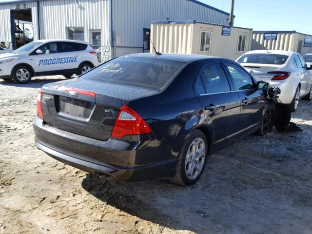 3FAHP0HA9BR241883 - 2011 FORD FUSION SE BLACK photo 4