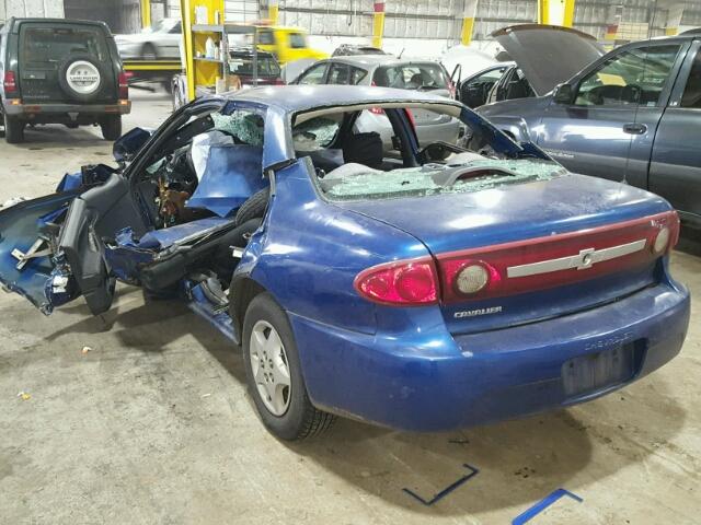 1G1JC52F237115648 - 2003 CHEVROLET CAVALIER BLUE photo 3