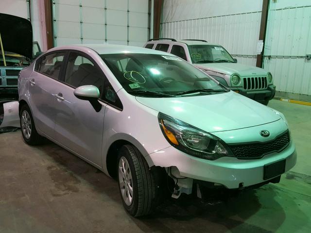 KNADM4A38G6695242 - 2016 KIA RIO LX SILVER photo 1