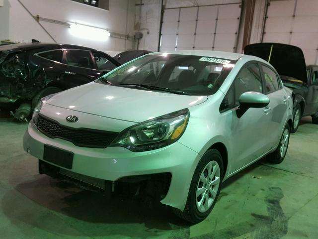 KNADM4A38G6695242 - 2016 KIA RIO LX SILVER photo 2