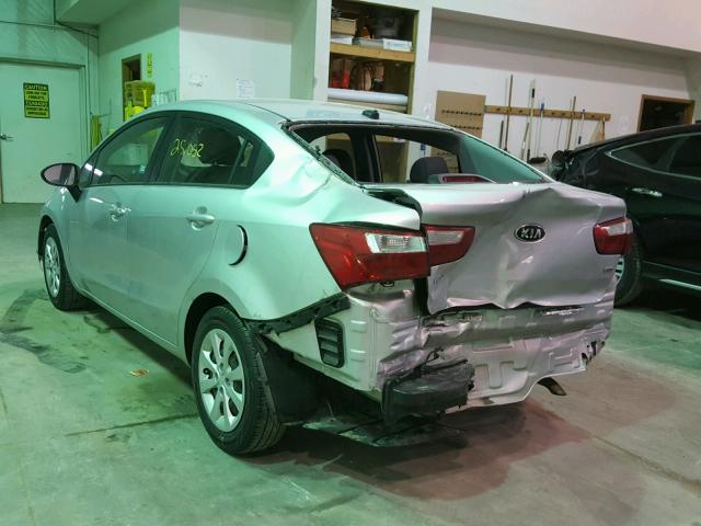 KNADM4A38G6695242 - 2016 KIA RIO LX SILVER photo 3