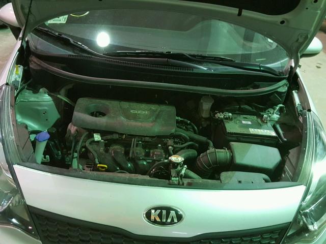 KNADM4A38G6695242 - 2016 KIA RIO LX SILVER photo 7