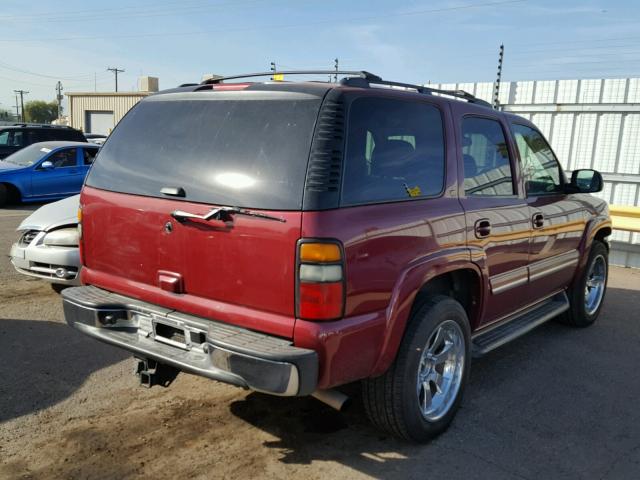 1GNEC13Z06R111415 - 2006 CHEVROLET TAHOE C150 MAROON photo 4