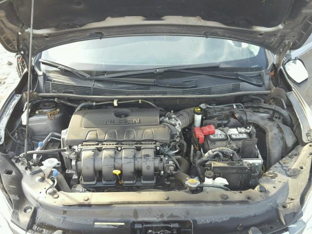 3N1AB7AP5FY358425 - 2015 NISSAN SENTRA S GRAY photo 7