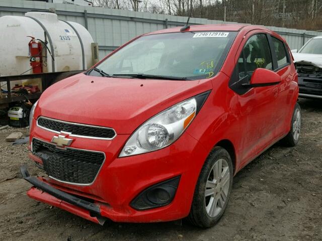 KL8CB6S93DC542163 - 2013 CHEVROLET SPARK LS RED photo 2