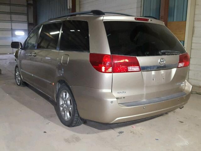 5TDZA22C34S165020 - 2004 TOYOTA SIENNA XLE TAN photo 3