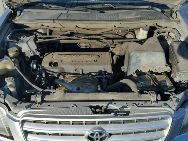 JTEGD21A310020083 - 2001 TOYOTA HIGHLANDER SILVER photo 7