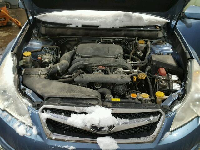 4S3BMBC67B3212078 - 2011 SUBARU LEGACY 2.5 BLUE photo 7