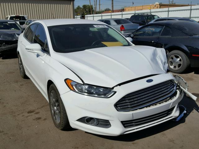 3FA6P0HR9DR345791 - 2013 FORD FUSION SE WHITE photo 1