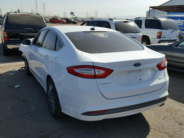 3FA6P0HR9DR345791 - 2013 FORD FUSION SE WHITE photo 3