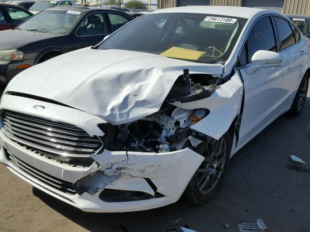 3FA6P0HR9DR345791 - 2013 FORD FUSION SE WHITE photo 9