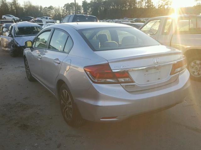 2HGFB2F8XDH547390 - 2013 HONDA CIVIC EX ვერცხლისფერი ფოტო 3