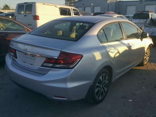 2HGFB2F8XDH547390 - 2013 HONDA CIVIC EX ვერცხლისფერი ფოტო 4