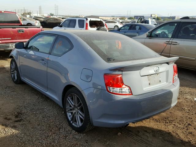 JTKJF5C75B3022336 - 2011 TOYOTA SCION TC GRAY photo 3