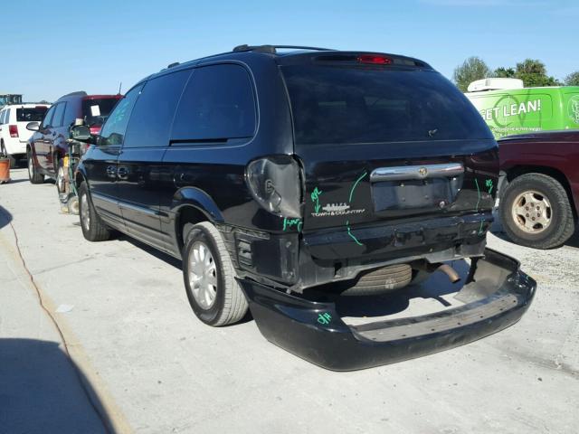 2C4GP54L53R188892 - 2003 CHRYSLER TOWN & COU BLACK photo 3